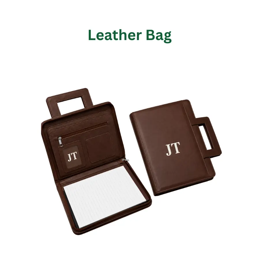 custmized leather folder